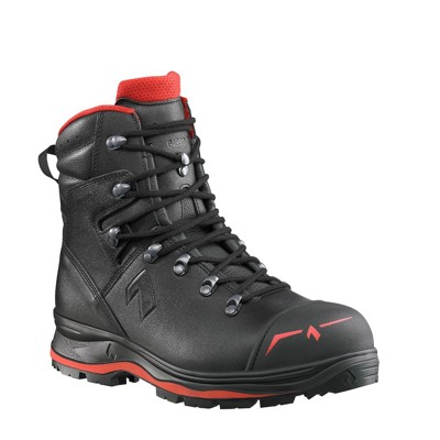 Sicherheitsstiefel TREKKER PRO 2.0, S3, schwarz/rot, Größe UK 8.0 / EU 42 von Haix