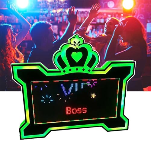 Programmierbarer Led-Flaschenpräsenter Flaschenservice-Schilder Für Nachtclubs, Diy-Geburtstags-Custom - Led-Logo-Nachrichtentafel, Led-Buchstaben-Flaschenpräsenter,BigScreen von HajMyrdonyx