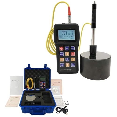 Tragbares Leeb-Härteprüfer-Kit Mit Testblock, Härteprüfgerät, Rockwell-Metallhärtemessgerät Durometer, Hochpräziser Metallhärteprüfer Mit Sensor von HajMyrdonyx