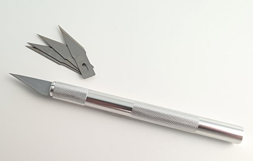 Grafikmesser + 50 Ersatzklingen, Skalpell, Schablonenmesser, Konturenmesser von hf hajo - fix Magnet- | Klebe- | Schneideprodukte