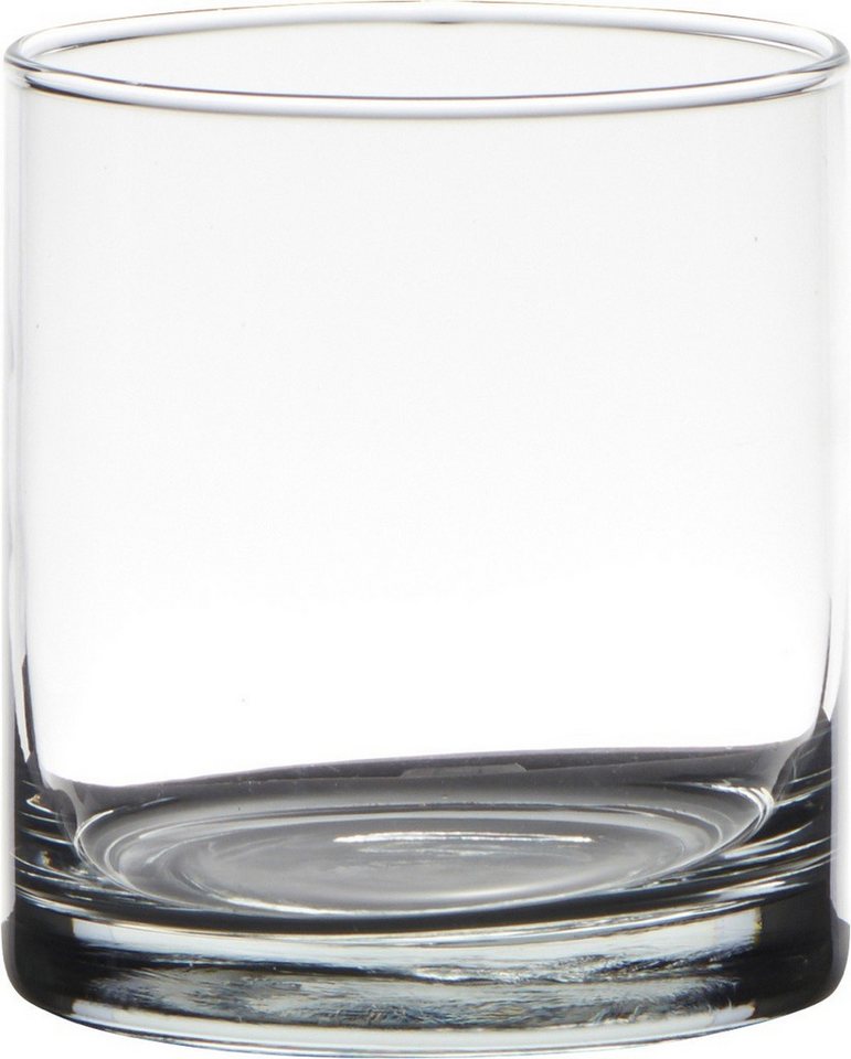 Hakbijl Glass Deko-Glas ZYLINDER, Transparent H:11cm D:9cm Glas von Hakbijl Glass