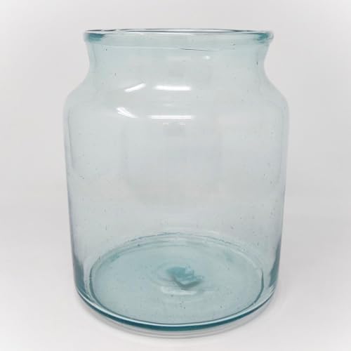 Dekoglas Vase MILKBOTTLE H 22,5cm Ø 18cm klar Glas Hakbijl WA von Hakbijl