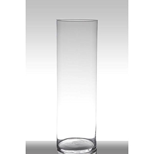 Dekoglas, Vase Zylinder Luna H. 59cm D. 18cm transparent Glas Hakbijl von Hakbijl