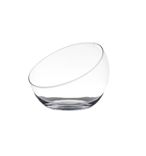 Hakbijl Glasschale Innis mit schrägem Rand H. 10cm D. 12,5cm Glas von Hakbijl