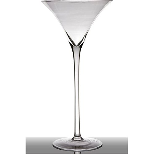 Hakbijl XL Martiniglas, Dekoglas auf Fuß H. 40cm D. 19,5cm transparent von Hakbijl