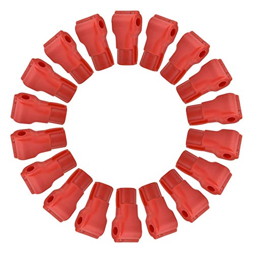 100 stücke hakenhalter, kunststoff rot sicherheitsschloss, verwendet für fracht links, supermarkt haken, einzelhandelsgeschäft sicherheit von Hakeeta