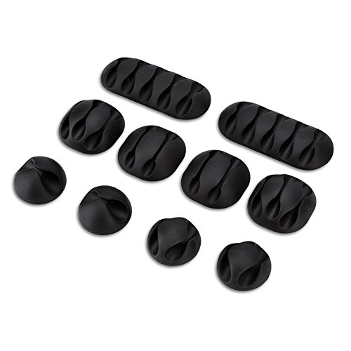 Kabelclips, 10 Stück schwarz Kabel Organizer Kabelmanagement Silikon Kabel Drahthalter USB Schreibtisch Wand Desktop Organizer Ladegerät Halter für Zuhause, Büro, Kabine, Auto. Kabelclips, 10 Stück schwarz Kabel Organizer Kabelmanagement Silikon Kabel Drahthalter USB Schreibtisch Wand Desktop Organizer Ladegerät Halter für Zuhause, Büro, Kabine, Auto. von Hakeeta