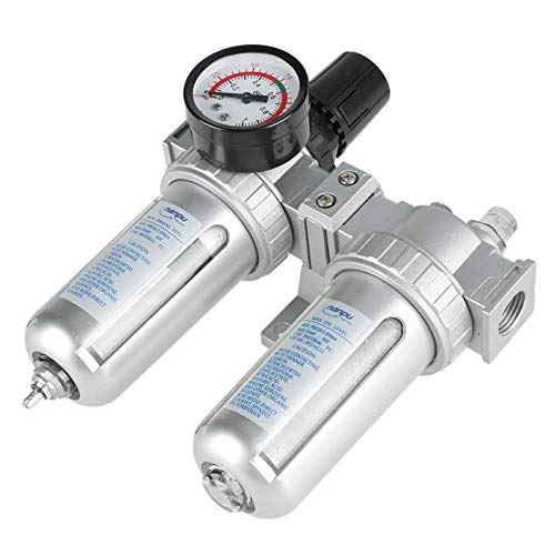 Luftfilterregler Feuchtigkeitsfalle Kompressor 1/2 "Feuchtigkeitsöl Wasserabscheider Luftkompressor Filterfalle Abscheider für Air Tool System Kit mit Manometer. Luftfilterregler Feuchtigkeitsfalle Kompressor 1/2 "Feuchtigkeitsöl Wasserabscheider Luftkompressor Filterfalle Abscheider für Air Tool System Kit mit Manometer. von Hakeeta