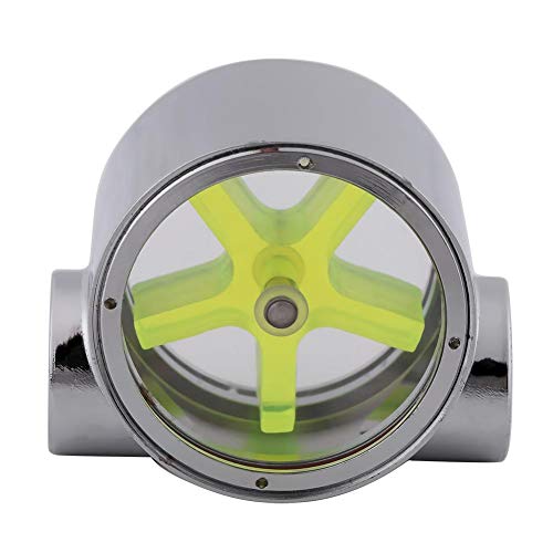 Wasserdurchflussanzeiger G1/4 ", für PC-Computer, Wasserkühlsystem, Durchflussanzeiger, 5 Flügelräder, auslaufsicheres Design, Überwachung der Wasserkühlung, leicht zu beobachten durch grünes von Hakeeta