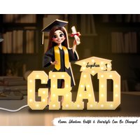3D-Effekt 2025 Graduierung Festzelt Buchstaben Personalisierte Light Box, Abschlussgeschenk, Senior, Klasse Von 2025, Nachtlichtgeschenke Für 3D-Effekt 2025 Graduierung Festzelt Buchstaben Personalisierte Light Box, Abschlussgeschenk, Senior, Klasse Von 2025, Nachtlichtgeschenke Für von HakkiAsanStudio