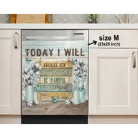 Heute Wähle Ich Joy Dishwasher Cover, Magnet Aufkleber, Housewarming Geschenke, Küchen Dekor, Geschenk Für Mutter Von Tochter von HakkiAsanStudio