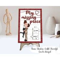 My Missing Piece Valentinstagsgeschenke Nach Beruf, Personalisierte, Zweilagige Holztafel, Hochzeitsgeschenk Für Krankenschwester, Polizei My Missing Piece Valentinstagsgeschenke Nach Beruf, Personalisierte, Zweilagige Holztafel, Hochzeitsgeschenk Für Krankenschwester, Polizei von HakkiAsanStudio