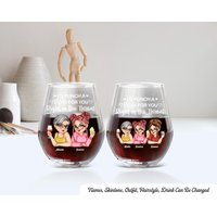 Right in The Throat Besties Schwestern - Personalisiertes Stammloses Weinglas, Geschenk Für Bestie Friends Weinliebhaber, Individuelles Schwestern Right in The Throat Besties Schwestern - Personalisiertes Stammloses Weinglas, Geschenk Für Bestie Friends Weinliebhaber, Individuelles Schwestern von HakkiAsanStudio