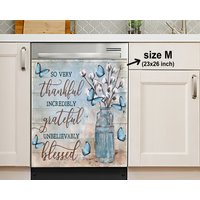 So Sehr Dankbar Baumwolle Geschirrspüler Magnet Abdeckung, Aufkleber, Housewarming-Geschenke, Küchendekor, Geschenk Für Mama von HakkiAsanStudio