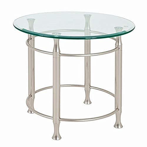 HAKU Möbel Beistelltisch edelstahloptik, Metall, Sicherheitsglas 10 mm - Maße: H 52 cm x Ø 50 cm, Style: Contemporary HAKU Möbel Beistelltisch edelstahloptik, Metall, Sicherheitsglas 10 mm - Maße: H 52 cm x Ø 50 cm, Style: Contemporary von HAKU Möbel