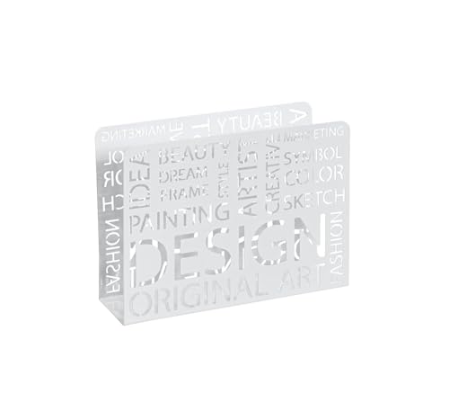 HAKU Möbel Zeitungsständer weiß, Metall - Maße: B 35 cm x H 26 cm x T 10 cm, Style: Modern von HAKU Möbel