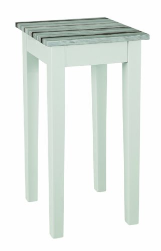 HAKU Möbel Beistelltisch, MDF, weiß-maritimo kiefer, B 30 x T 30 x H 61 cm von HAKU Möbel