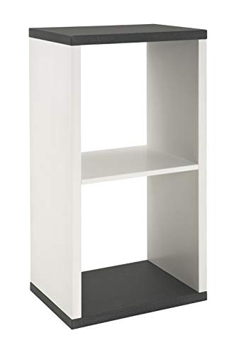 HAKU Möbel Regal, MDF, granitoptik-weiß, B 43 x T 30 x H 84 cm von HAKU
