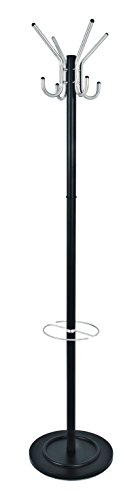 HAKU Möbel Garderobenständer Edelstahl, schwarz, Edelstahl, Metall - Maße: H 182 cm x Ø 36 cm, Style: Modern HAKU Möbel Garderobenständer Edelstahl, schwarz, Edelstahl, Metall - Maße: H 182 cm x Ø 36 cm, Style: Modern von HAKU Möbel