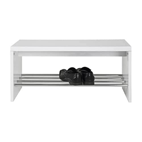HAKU Möbel 95330 Bank 81 x 30 x 40 cm, weiß / chrom HAKU Möbel 95330 Bank 81 x 30 x 40 cm, weiß / chrom von HAKU Möbel