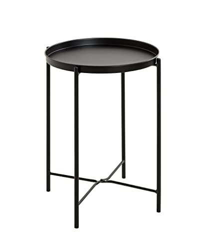 HAKU Möbel Beistelltisch, Metall, schwarz, Ø 39 x H 50 cm von HAKU Möbel