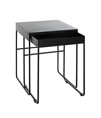 HAKU Möbel Beistelltisch 2er Set schwarz, Metall - Maße: B 39/42 cm x H 51/54 cm x T 39/42 cm, Style: Modern HAKU Möbel Beistelltisch 2er Set schwarz, Metall - Maße: B 39/42 cm x H 51/54 cm x T 39/42 cm, Style: Modern von HAKU Möbel