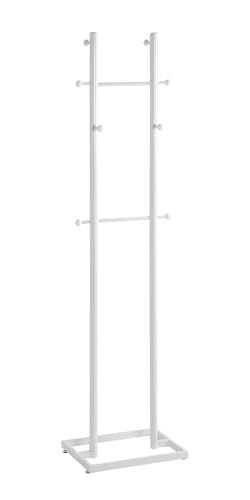 HAKU Möbel Garderobenständer weiß, Metall - Maße: B 45 cm x H 175 cm x T 34 cm, Style: Modern HAKU Möbel Garderobenständer weiß, Metall - Maße: B 45 cm x H 175 cm x T 34 cm, Style: Modern von HAKU Möbel