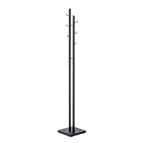 HAKU Möbel Garderobenständer schwarz, Metall - Maße: B 29 cm x H 176 cm x T 29 cm, Style: Modern von HAKU Möbel