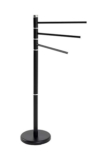 HAKU Möbel Handtuchhalter, Metall, schwarz, B 22 x T 42 x H 89 cm von HAKU Möbel