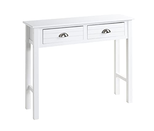 HAKU Möbel Konsole weiß, Massivholz, MDF - Maße: B 100 cm x H 77 cm x T 30 cm, Style: Coastal Furniture HAKU Möbel Konsole weiß, Massivholz, MDF - Maße: B 100 cm x H 77 cm x T 30 cm, Style: Coastal Furniture von HAKU Möbel