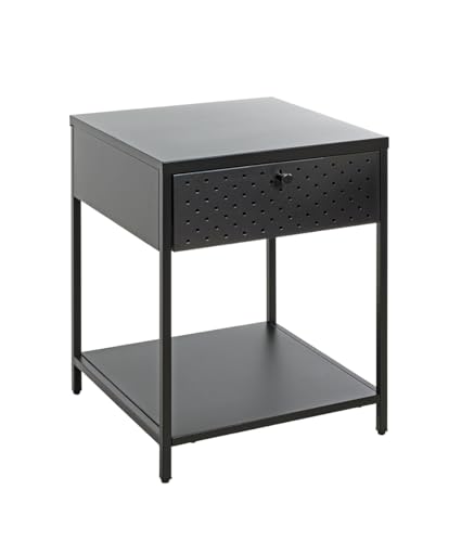 HAKU Möbel Konsole, schwarz, Metall - Maße: B 40 x H 53 x T 40 cm, Style: Modern von HAKU Möbel