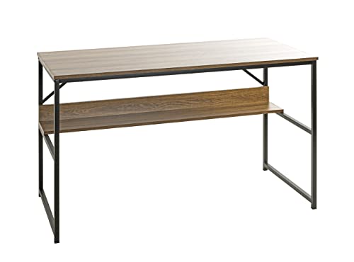 HAKU Möbel Schreibtisch Eiche, schwarz, Metall, Spanplatte - Maße: B 120 cm x H 74 cm x T 60 cm, Style: Modern HAKU Möbel Schreibtisch Eiche, schwarz, Metall, Spanplatte - Maße: B 120 cm x H 74 cm x T 60 cm, Style: Modern von HAKU Möbel