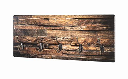 HAKU Möbel Wandgarderobe, MDF, Motiv-bronze, B 60 x T 8 x H 25 cm von HAKU Möbel