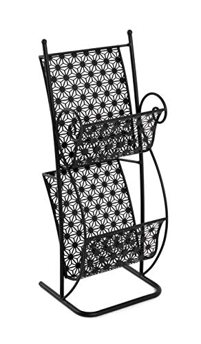 HAKU Möbel Zeitungsständer schwarz, Metall - Maße: B 31 cm x H 80 cm x T 27 cm, Style: Art Deco HAKU Möbel Zeitungsständer schwarz, Metall - Maße: B 31 cm x H 80 cm x T 27 cm, Style: Art Deco von HAKU Möbel