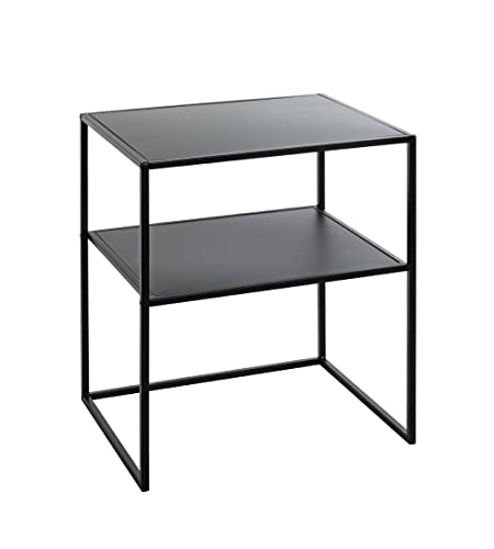 Haku Möbel Beistelltisch, schwarz, Metall - Maße: B 50 x H 60 x T 40 cm, Style: Modern von HAKU Möbel