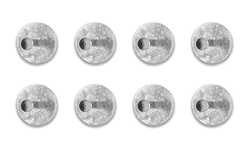 HAKU Möbel Garderobenhaken 8er Set betonoptik, Chrom, MDF, Metall - Maße: T 5 cm x Ø 7 cm, Style: Modern HAKU Möbel Garderobenhaken 8er Set betonoptik, Chrom, MDF, Metall - Maße: T 5 cm x Ø 7 cm, Style: Modern von HAKU Möbel