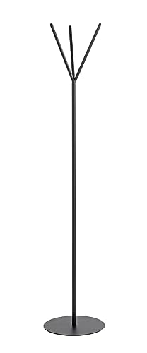 HAKU Möbel Garderobenständer, schwarz, Metall - Maße: H 173 x Ø 35 cm, Style: Modern von HAKU Möbel
