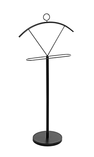 HAKU Möbel Herrendiener schwarz, Metall - Maße: B 51 cm x H 117 cm x T 28 cm, Style: Modern HAKU Möbel Herrendiener schwarz, Metall - Maße: B 51 cm x H 117 cm x T 28 cm, Style: Modern von HAKU Möbel