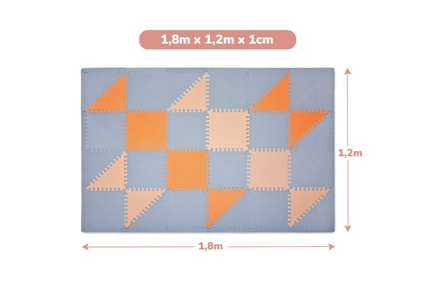 Hakuna Matte Badematte Hakuna Matte Puzzlematte Hygge, 1,8x1,2m von Hakuna Matte