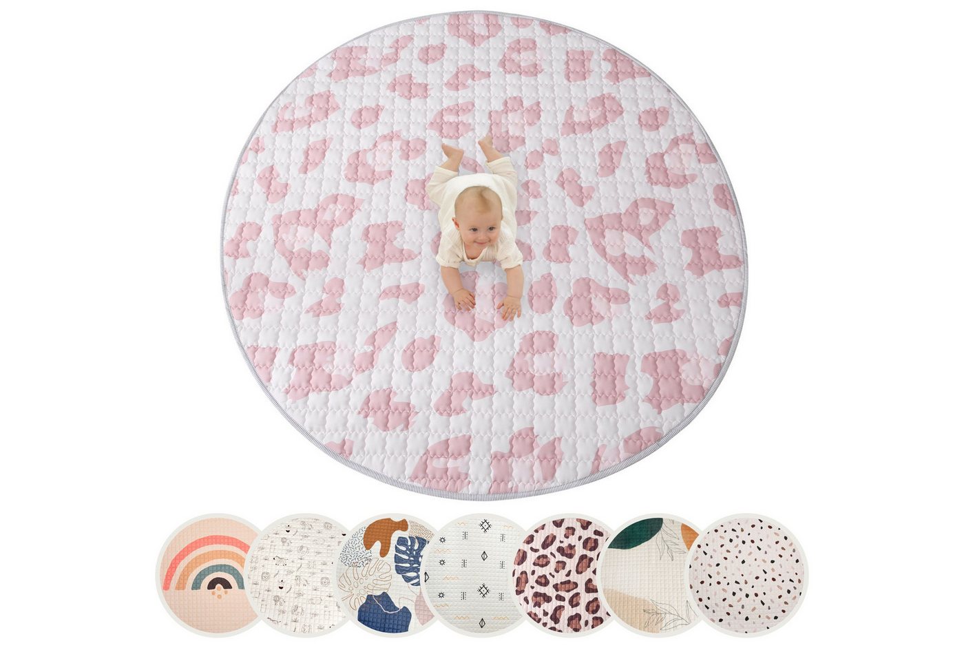 Krabbeldecke für Baby 1,5m, Krabbelmatte, Spielmatte mit Rutschfester Unterseite, Hakuna Matte von Hakuna Matte