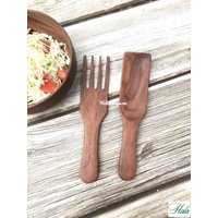 2 Longan Holz Salat Hand, Personalisierte Servier Hand, Handgeschnitzt, Utensil, Bauernhaus Utensilien Set 2 Longan Holz Salat Hand, Personalisierte Servier Hand, Handgeschnitzt, Utensil, Bauernhaus Utensilien Set von HalaDecor