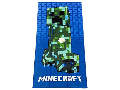 Halantex Badetuch Minecraft 70x140 cm, 100% Baumwolle von Halantex