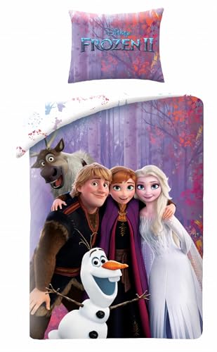 Halantex Disney Frozen Kinder Bettwäsche Eiskönigin Anne ELSA und Freunde - Bettwäsche-Set 140 x 200 cm + Kissenbezug 70 x 90 cm - 100% Baumwolle Halantex Disney Frozen Kinder Bettwäsche Eiskönigin Anne ELSA und Freunde - Bettwäsche-Set 140 x 200 cm + Kissenbezug 70 x 90 cm - 100% Baumwolle von Halantex