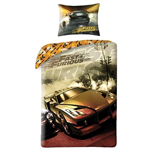 Halantex Fast and Furious Bettwäsche Set 140x200 + 70x90 cm 100% Baumwolle Fast & Furious Halantex Fast and Furious Bettwäsche Set 140x200 + 70x90 cm 100% Baumwolle Fast & Furious von Halantex