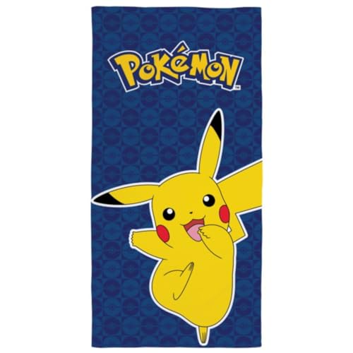 Halantex POKEMON PIKACHU Felice - Strandtuch / Badetuch - 100% Baumwolle - Maße 70 x 140 cm - POK-1050T - Farbe Blau Halantex POKEMON PIKACHU Felice - Strandtuch / Badetuch - 100% Baumwolle - Maße 70 x 140 cm - POK-1050T - Farbe Blau von Halantex