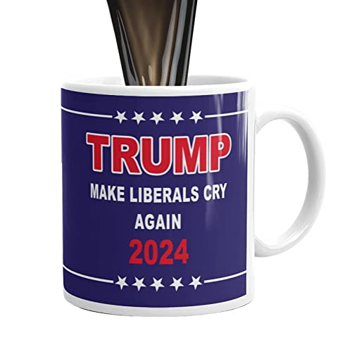 Halatua Trump Cup – Keep America Great Mug – große Keramik-Kaffeetasse Neuheit Teetasse für Vatertag, Muttertag, Geburtstag, tolle Geschenkidee von Halatua