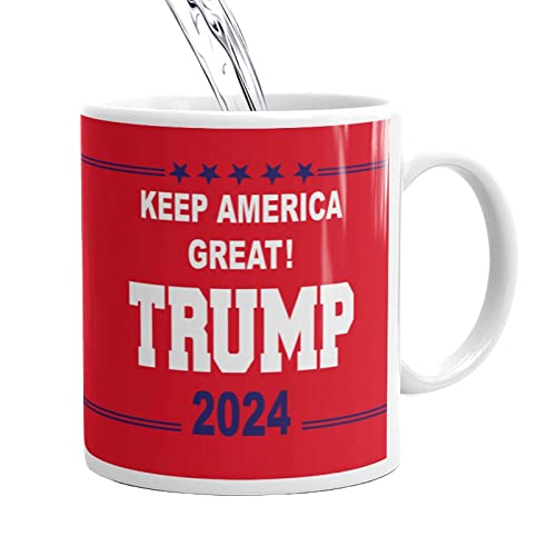 Halatua Trump Cup | Trump Kaffeetasse lustige, politische Kaffeetassen aus Keramik, republikanische Geschenke für Konservative, Neuheit Geschenk für Männer von Halatua