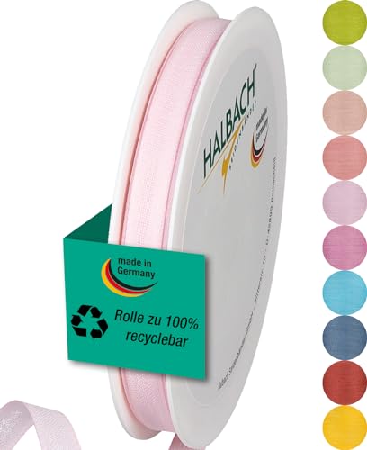 Halbach Seidenbänder Geschenkband | Breite 10mm Länge 25m | Schleifenband made in Germany | Geschenkbänder in Vielzahl von Farben und Breiten, perfekt zum Verpacken und Dekorieren, Farbe: blassrosa Halbach Seidenbänder Geschenkband | Breite 10mm Länge 25m | Schleifenband made in Germany | Geschenkbänder in Vielzahl von Farben und Breiten, perfekt zum Verpacken und Dekorieren, Farbe: blassrosa von Halbach