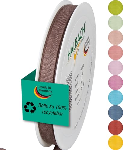 Halbach Seidenbänder Geschenkband | Breite 10mm Länge 25m | Schleifenband made in Germany | Geschenkbänder in Vielzahl von Farben und Breiten, perfekt zum Verpacken und Dekorieren, Farbe: dunkelbraun Halbach Seidenbänder Geschenkband | Breite 10mm Länge 25m | Schleifenband made in Germany | Geschenkbänder in Vielzahl von Farben und Breiten, perfekt zum Verpacken und Dekorieren, Farbe: dunkelbraun von Halbach