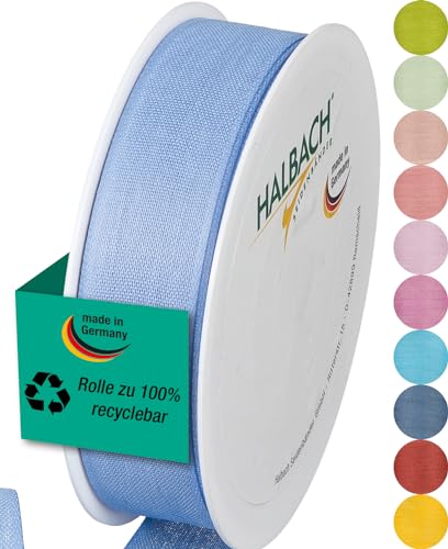 Halbach Seidenbänder Geschenkband | Breite 25mm Länge 25m | Schleifenband made in Germany | Geschenkbänder in Vielzahl von Farben und Breiten, perfekt zum Verpacken und Dekorieren, Farbe: himmelsblau Halbach Seidenbänder Geschenkband | Breite 25mm Länge 25m | Schleifenband made in Germany | Geschenkbänder in Vielzahl von Farben und Breiten, perfekt zum Verpacken und Dekorieren, Farbe: himmelsblau von Halbach